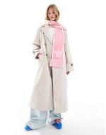 football scarf in bliss pink