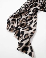 oversized leopard print scarf