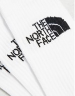 Simple Dome 3 pack logo socks in white