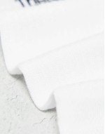 Simple Dome 3 pack logo socks in white