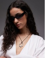 Ibiza slim racer wrap sunglasses in black