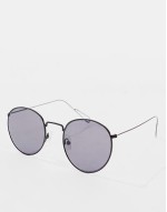 New Explore round sunglasses in black