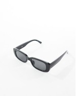 Cotton On abby rectangle sunglasses in black