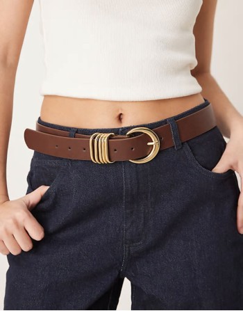 waist and hip belt in tan with multi keeper