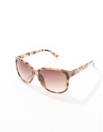 New oversized round sunglasses in brown