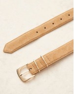 classic suede belt in tan